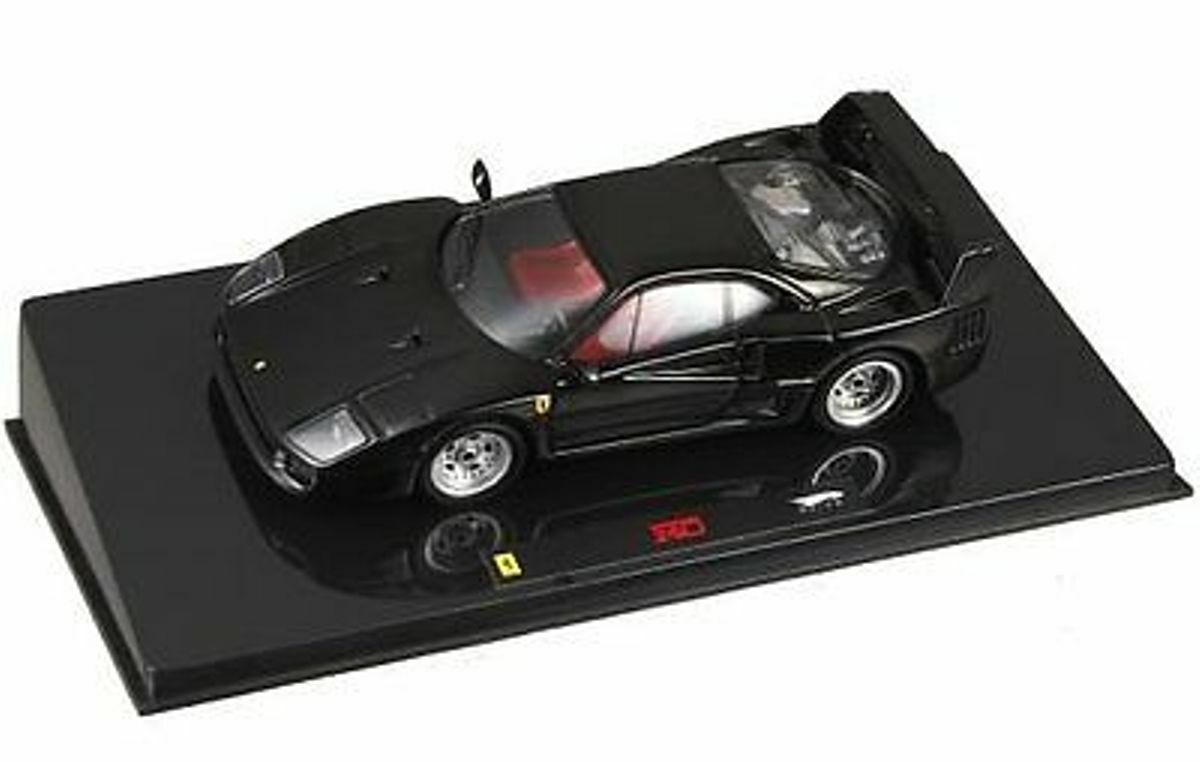 Ferrari F40 Nera Black Hotwheels P9932 1/43 Metal Limited