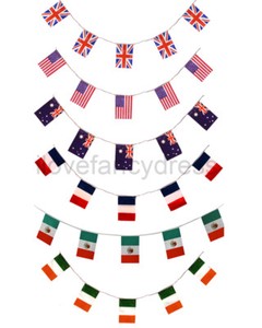 huge country flag bunting all weather pvc party decoration national