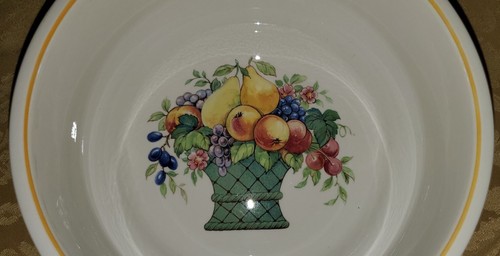VILLEROY & BOCH 1748 BASKET FRUIT GERMANY ROUND SERVING BOWL DISH 8 1/4" - Picture 3 of 5