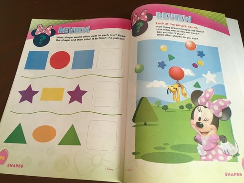 NEW Rare Disney's Minnie Mouse Learning Workbooks Colors & Shapes Activities - Bild 7 von 9
