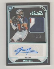 2023 Chronicles STUDIO BLACK AUTO PATCH RELIC HOLO SILVER YAINER DIAZ RC 1/25