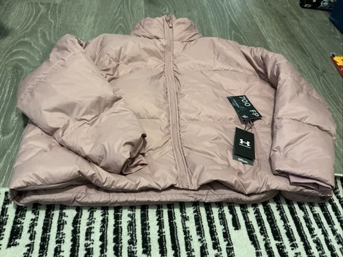 Under Armour Jacket Pink 700 Down Cold Gear Infrared 1378858 Women’s Large NWT