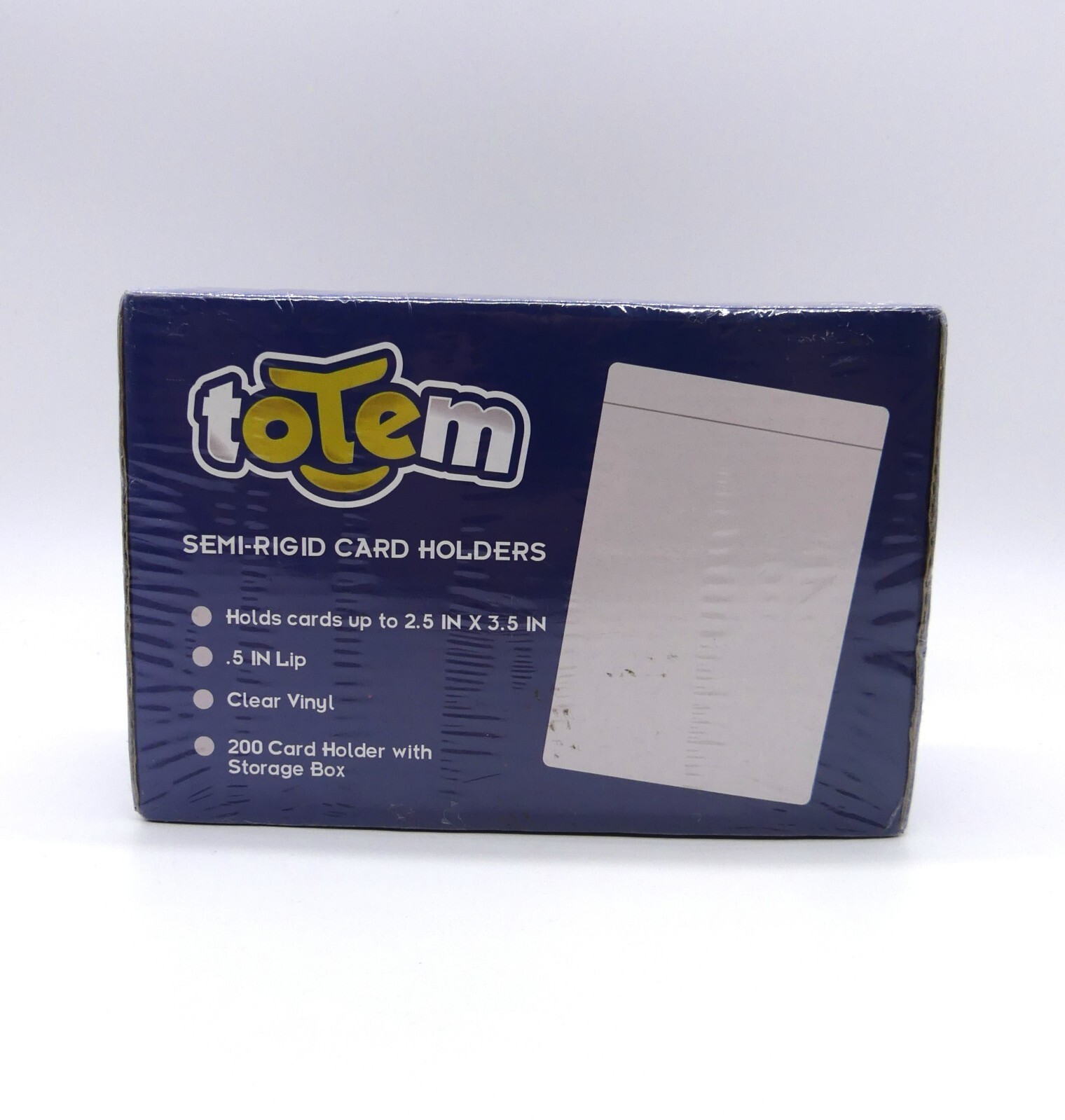 Semi-Rigid Card Holders Lot of 200 with Storage Box 2.5