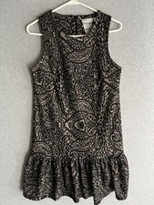 Others Follow Black & Nude Lace Overlay Sleeveless Trumpet Dress Size S