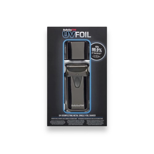 Babyliss PRO Single UV Foil Shaver Cordless Charcoal Silver Metal FXLFS1 - Picture 8 of 11