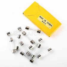 10x AGC 1A 250v FAST QUICK BLOW (Fast Acting) GLASS Fuses 6x30mm 1 amp