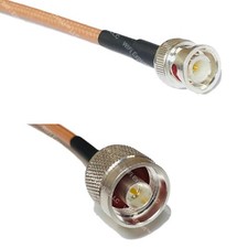 RG142 BNC MALE to N MALE Coaxial RF Cable USA-Ship Lot