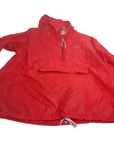 Vintage Blue Alligator Lacoste Red Pullover, Hoodie Stow Away, Rain Hoodie, - Picture 10 of 23