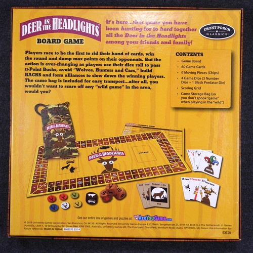 University Games 2012 Deer in the Headlights Board Game EUC COMPLETE - Picture 2 of 9