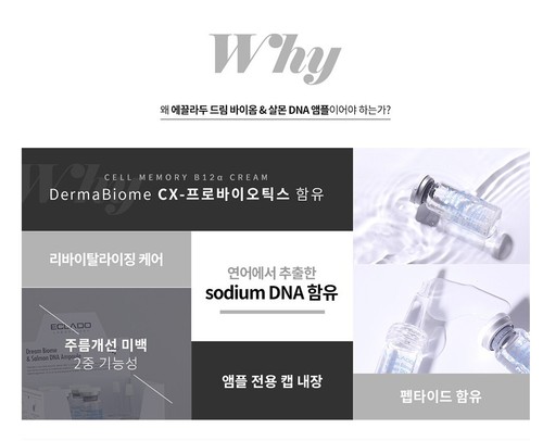 ECLADO Dream Biome Salmon DNA Ampoule 10ml 1EA Hyaluronic Acids Ampoule K-Beauty - Picture 4 of 9