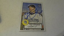 2007 TOPPS '52 MATT LINDSTROM AUTOGRAPHED BASEBALL CARD