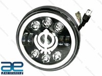 "Der Khanda Sahib 7\" LED Scheinwerfer FüR Royal Enfield Classic Electra Standard"