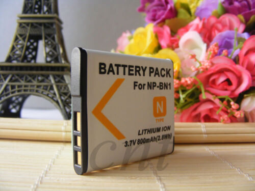 Battery /Charger for Sony Cybershot NP-BN1 NP-BN DSC-W510 DSC-W550 DSC-W650 - Picture 3 of 34