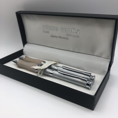 VTG Pierre Cardin Chome Pen & Pencil 0.7 Set w/ Cushion Grip Original Case NOS