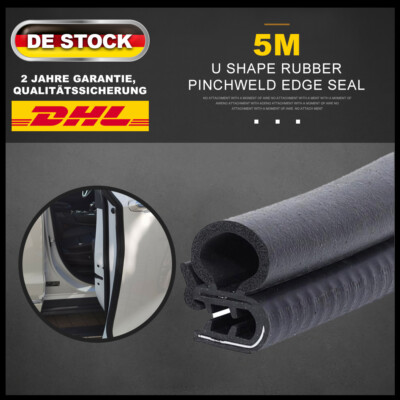 Autotür Kantenschutz 5m - Gummidichtung U-Form Ohne Kleber Für Türen Und Motorhaube