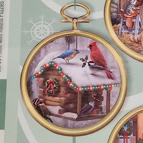 Brocas y piezas 6 mini rompecabezas de adornos navideños #49207 adornos nuevos - Imagen 5 de 18