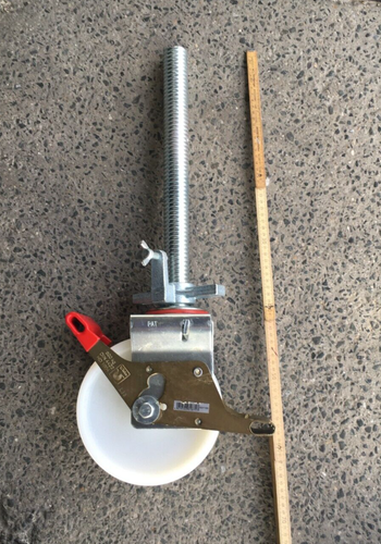 Gerüstrolle, Rollfuß, Spindelrolle 500kg Tragkraft höhenverstellbar WK - Bild 3 von 3