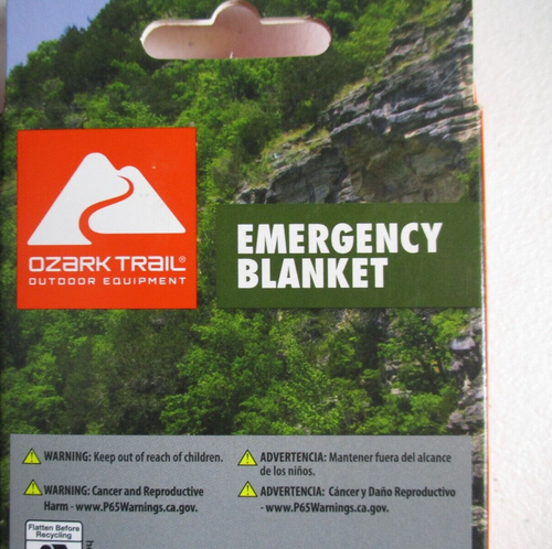 (3) Ozark Trail Emergency Blanket Aluminized Polyester Windproof Waterproof - Picture 5 of 5
