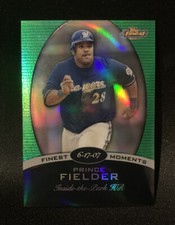 2008 Topps Finest Moments Green Refractor #FM-PF Prince Fielder /199 Brewers