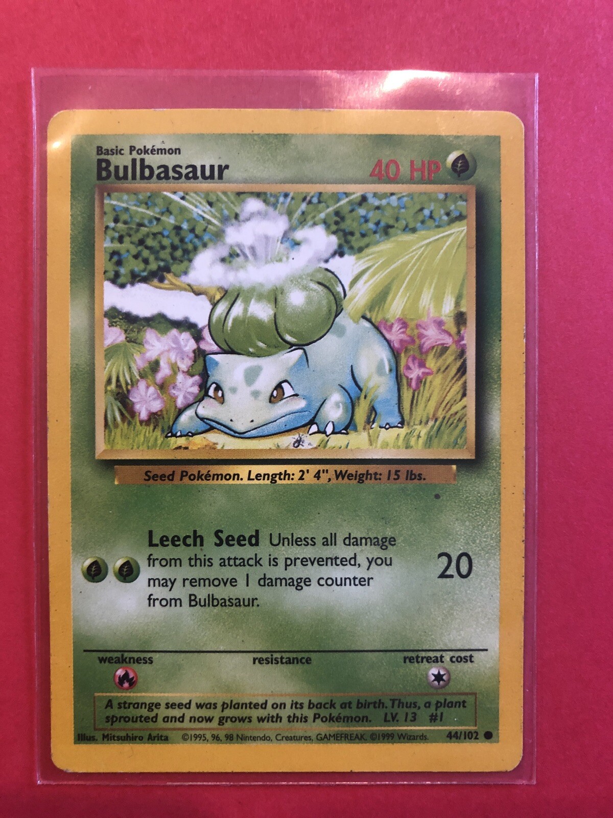 POKEMON 1999 BULBASAUR 44/102