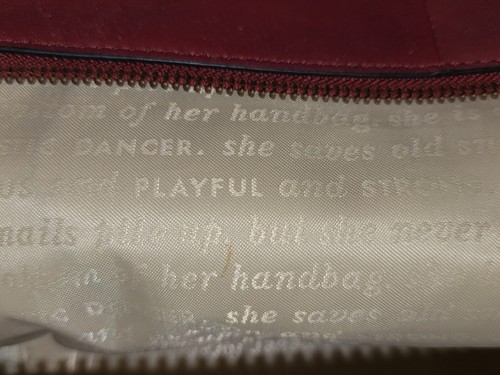 Kate Spade New York Branton Squares Mills Leder Handtasche Umhängetasche burgund/creme - Bild 5 von 19
