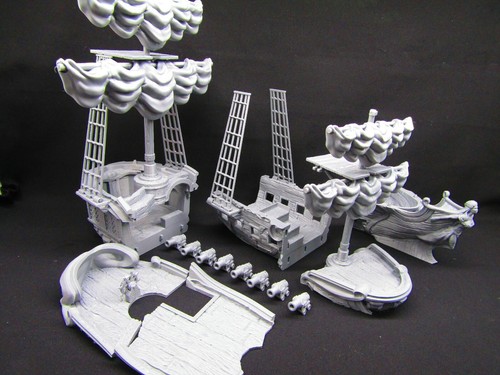 12" Tall The Devil's Scorn Modular Pirate Ship Boat Scatter Terrain Scenery - Picture 3 of 10