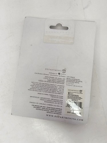 Dept. 56 City Fence Retired 2012 Set of 7 pieces New in Package 809011 - Picture 2 of 2