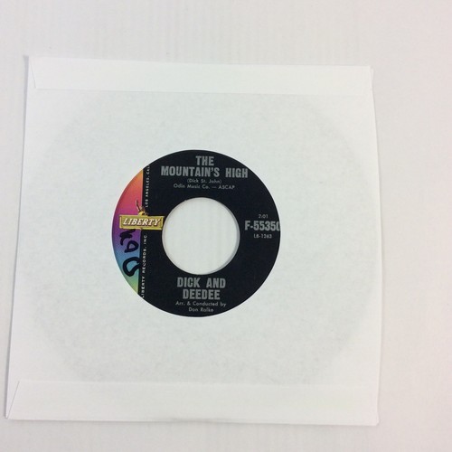 Dick Deedee I Want Someone The Mountains High 45 rpm Vinyl Record EX VG+ - Picture 7 of 8
