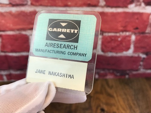 RARE Vintage 1970'S - GARRETT AIRESEARCH Company Employee NAME BADGE Logo Emblem - Picture 4 of 7
