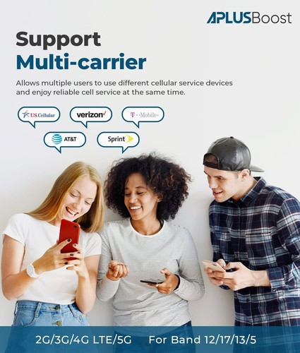 Cell Phone Booster for Band 12, 17, 13, 5. Support-Verizon, AT&T, T-Mobile & Mor - Picture 6 of 9