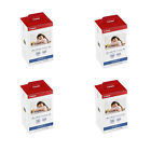 4 x Canon Selphy Cp1500 Cp1200 Cp1300 4x6 Color Ink & Paper Set Kp-108In