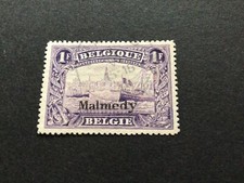 German occupation issues Belgium 1920 1 franc Malmedy used stamp 58396