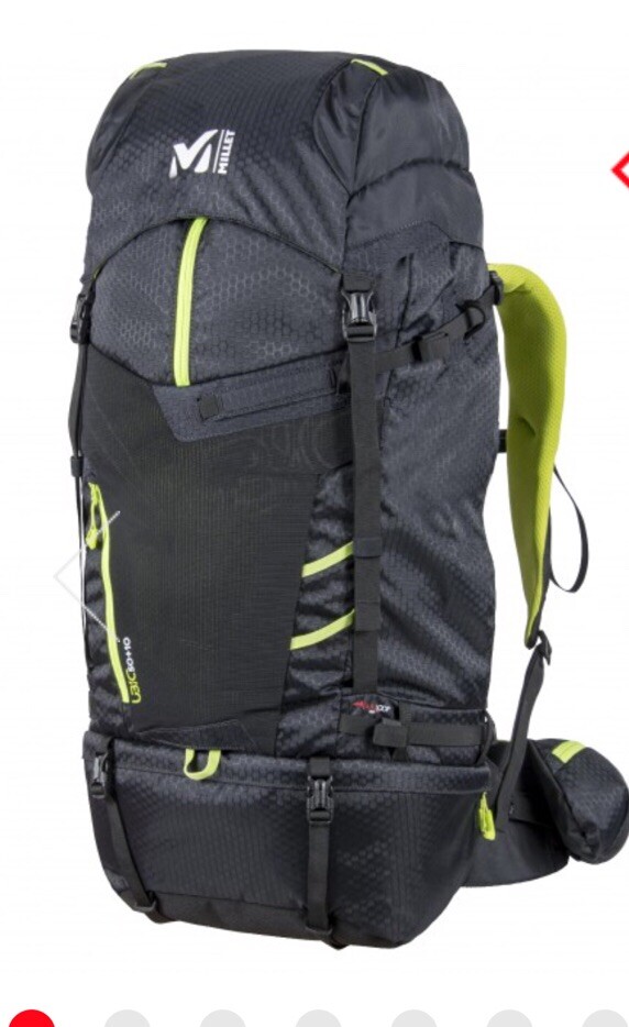 Mochilas Millet Ubic 50+10l negras T75431/unisex negras, mochilas mijo