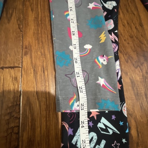 Girls Leggings Pants Lot Of 5 Medium 5/6/7/8 Stretch Graphic Busy Cat & Jack EUC - Picture 14 of 21