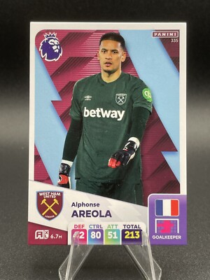 Alphonse Areola Panini 2024/2025 Adrenalyn XL West Ham United 24/25 # 335
