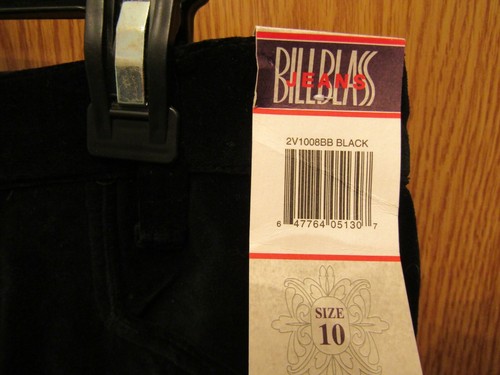 NEU MIT ETIKETT BILLBLASS DAMENJEANS SCHWARZ 100 % BAUMWOLLE HOSE GRÖSSE 10 INNENNAHT 30 - Bild 2 von 4