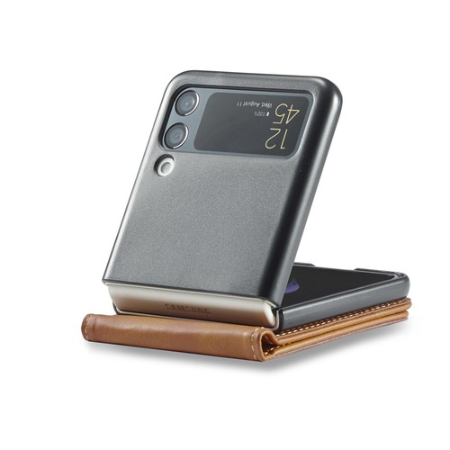 Classic Leather Shockproof Case Wallet Cover For Samsung Galaxy Z Flip 3 4 5 6 7 - Picture 10 of 46