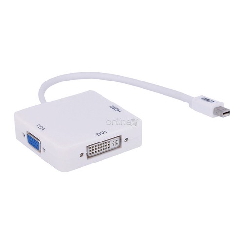 Adaptador OTG 3 en 1 Mini DP (DisplayPort) 4k a DVI, HDMI,VGA Envío 24-48h.a3269 - Imagen 5 de 6