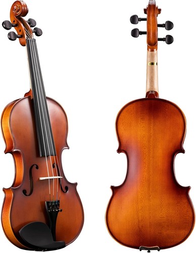 ADM Acoustic Violin for Kids Beginners, 4/4 Full Size Violin Set Solid Wood Ebon - Picture 3 of 7