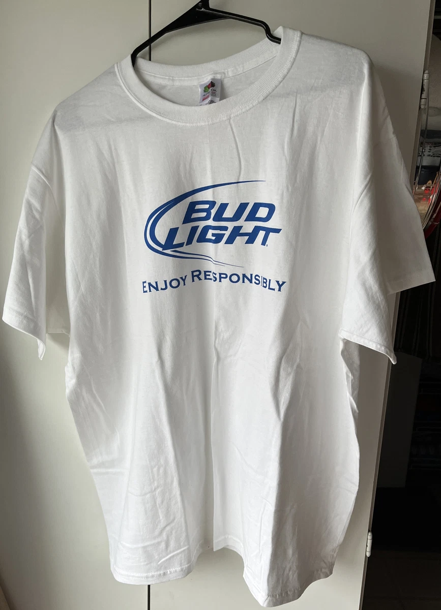 Bud Light Drink Responsibly Men s XL White T shirt Fruit Of The