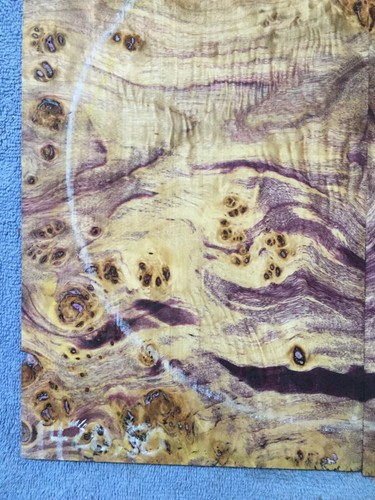Dyed And Stabilized Poplar Burl Guitar Top .15 x 14.5 x 20.75" #1420.50 - Picture 3 of 8