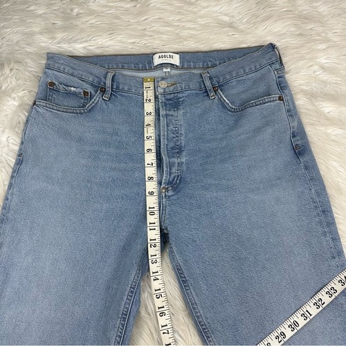 AGOLDE Damen Blame NICO High Rise Slim Fit Button-Fly Designer Jeans W32 /L27 - Bild 9 von 11