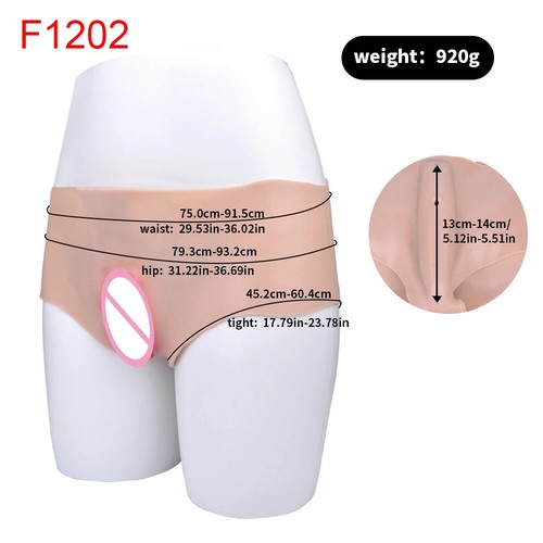 Realistic Briefs Fake Vaginal Hiding Gaff Hip Enhancer for Crossdressers Panty - Picture 22 of 26
