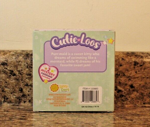 Cutie Loos Mix 'n Match Friends Purr-Maid und PJ 2 beflockte Tiere NEU - Bild 2 von 3