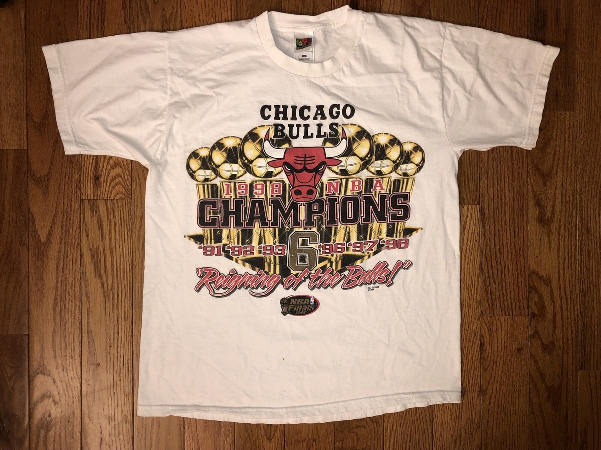 Chicago Bulls 1998 NBA Champions “Reigning Of The Bulls” Vintage 