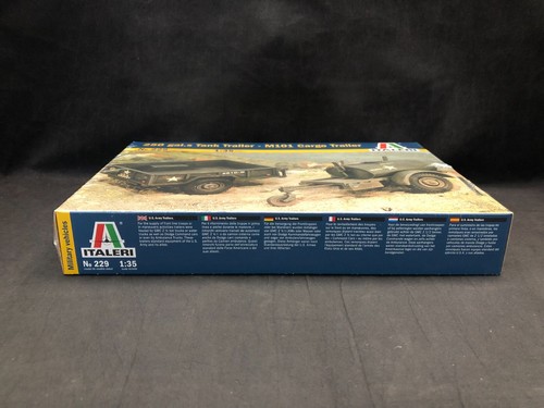 Italeri - 250 gal.s Tank Trailer - M101 Cargo Trailer 1:35 Scale Model Kit 229 - Picture 2 of 8