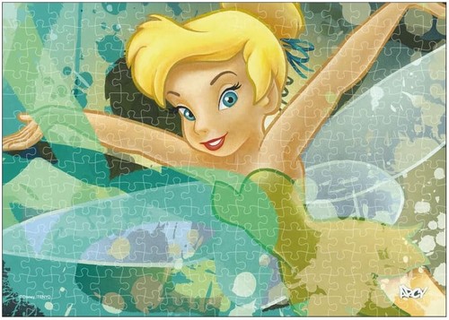 Jigsaw Puzzle Disney Stained Art "Tinker bell" 266 Small pieces Tenyo DSG266-980 - 第 1/3 張圖片
