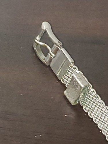 vintage Bulova square face diamond windup women's silvers silver watch 21 Jewels - Picture 6 of 6