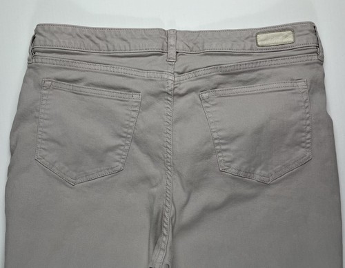 Lands End Women’s 14 Tall Mid Rise Slim Jeans Light Gray 36x35.25 - Picture 8 of 18