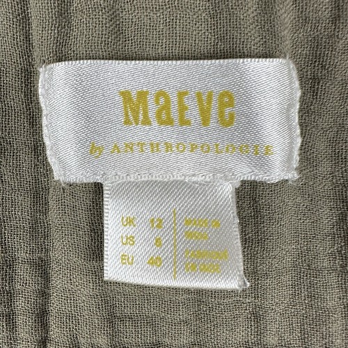 Maeve Anthropologie Katie Gaze Tunika Utility Kleid olivgrün Damengröße 8 - Bild 3 von 8
